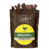 Jerky.com Exotic Original Ostrich Jerky - Wild Game Meat Snacks, Exotic Snacks, High-Protein, All-Natural, No Added Preservatives - Healthy Snacks