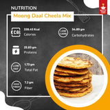 Nutty Yogi Moong Daal Cheela Mix 400G I Indian Pancake I Batter Mix I Healthy Breakfast I Protein Rich Healthy Food I Ready to Cook I Nutritious & Delicious Instant Food I