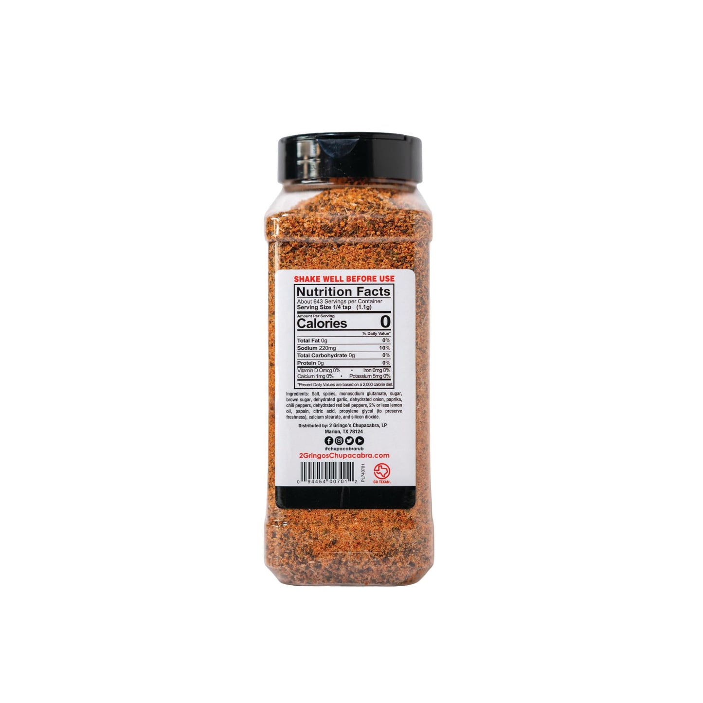2 Gringos Chupacabra Brisket Magic Seasoning, 25 Ounces