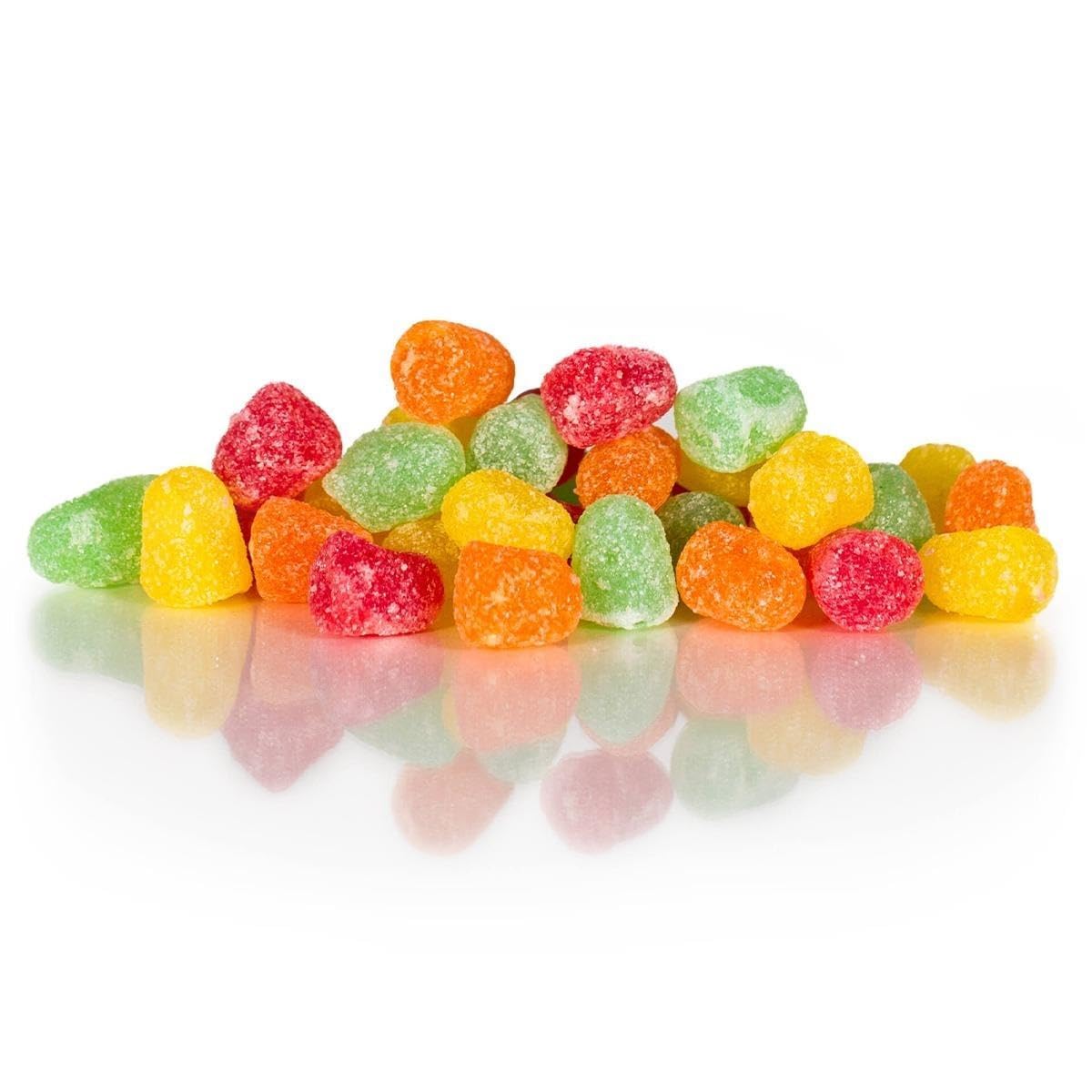 Sour Drops Chews Candy Snack Vegan Sour Gummies in Assorted Flavor Vegan Gluten Free (8oz)