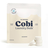 Cobi Clean Laundry Detergent Buds, Plant-Powered, Hypoallergenic, 60 Count, Dye-Free, Cruelty-Free, Vegan, Cold Water Compatible