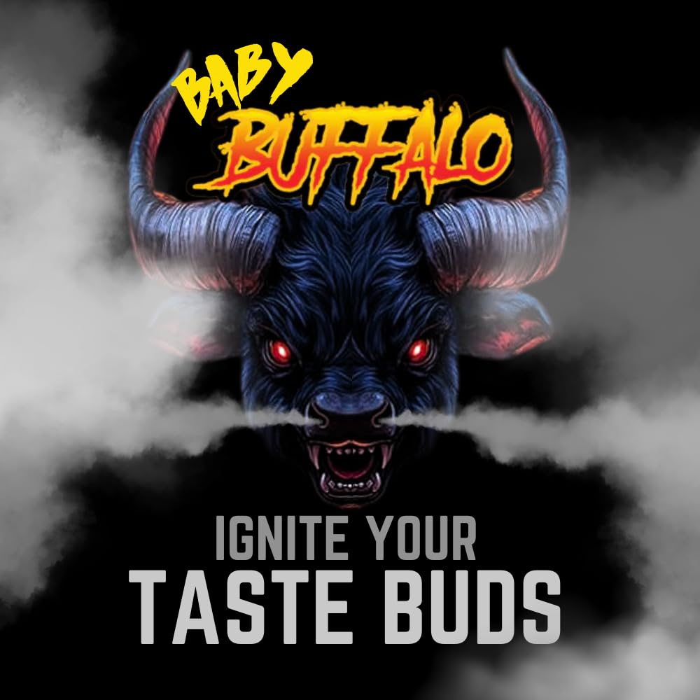 World's Best Buffalo Sauce! Winner of the 2025 Golden Chile Award! Hellfire's Baby Buffalo Hot Sauce- Mild Spicy Wing Sauce, Made with Real Butter