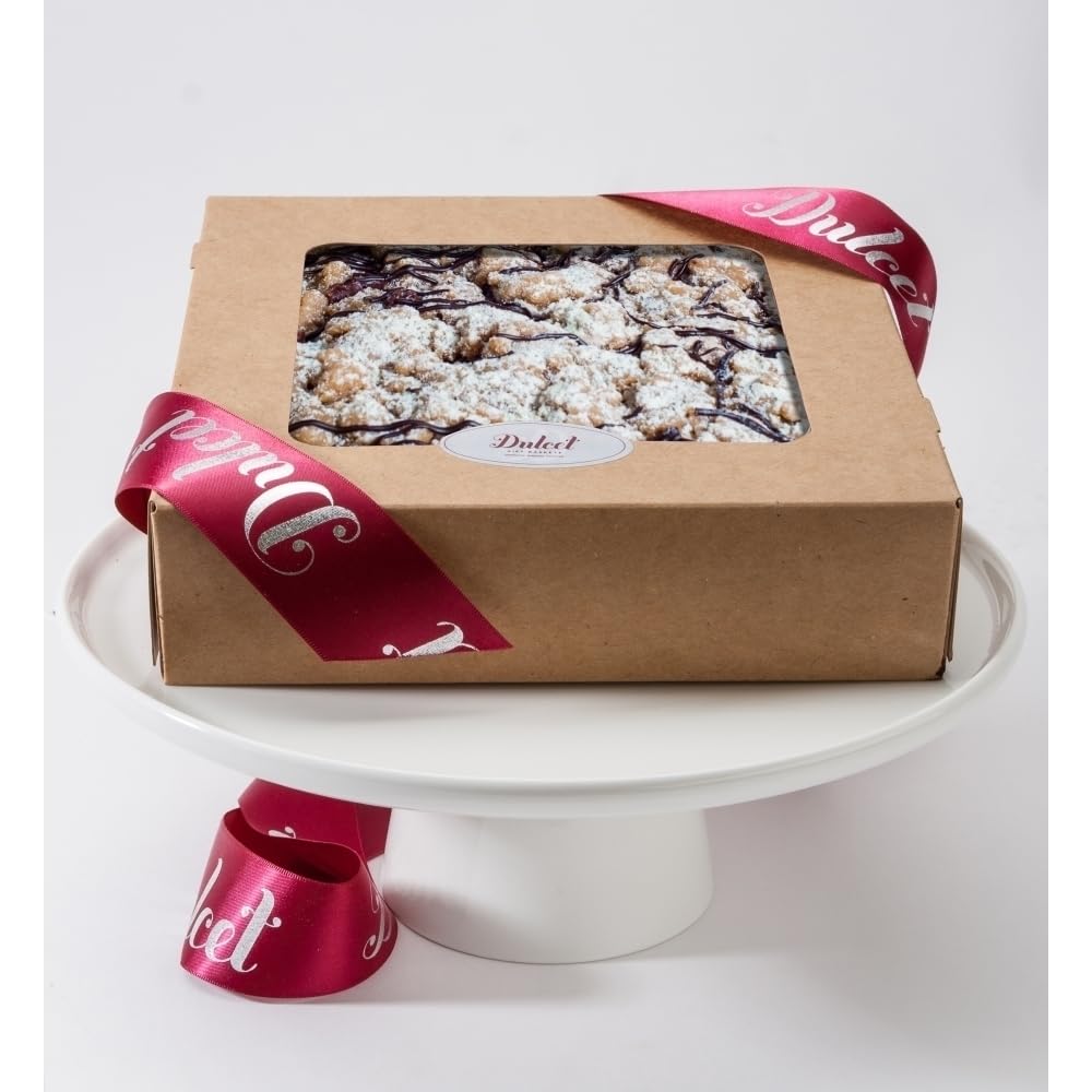 Gourmet Chocolate Crumb Cake Gift Box By Dulcet Gift Baskets- Freshly Baked Handmade Moist Chocolate Crumb Cake For House Warming, Office Parties