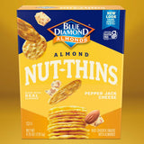 Blue Diamond Almonds Nut Thins Cracker Crisps, Pepper Jack Cheese, 4.25 Ounce (Pack of 12)