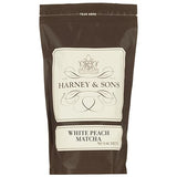 Harney and Sons White Peach Matcha Green Tea | Bag of 50 Pyramid Tea Bags (Sachets)