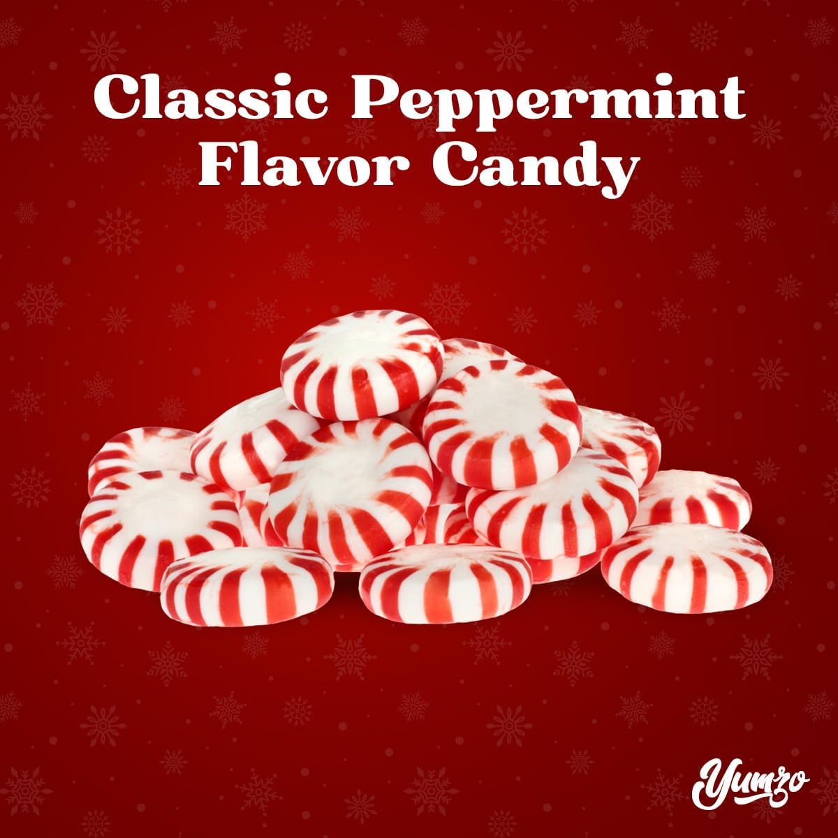 Yumzo Starlight Peppermints Individually Wrapped for On the Go Refreshment, Starlight Mints Hard Candy Individually Wrapped Office Candy Mints