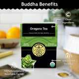 Buddha Teas - Organic Oregano Tea - Herbal Tea - For Health & Wellbeing - With Antioxidants & Minerals - Clean Ingredients - Caffeine Free - OU Kosher