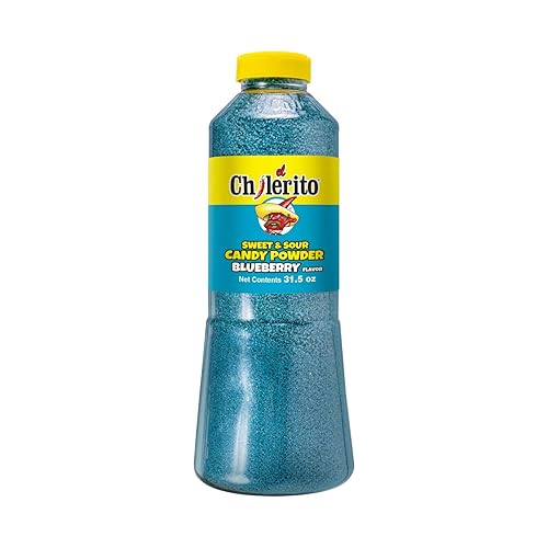 EL CHILERITO Candy Powder Blueberry Flavor 960g/32.2Fl.Oz - Mexican Foods - For All Your Topping Needs - To Share With Friends And Family - Kosher