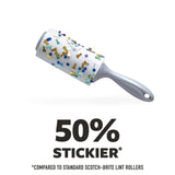 Scotch-Brite Extreme Clean Lint Roller, 50% Stickier*, Heavy Duty for Removing Debris and Pet Hair on Clothes, Furniture, Cars, Offices & More, 2