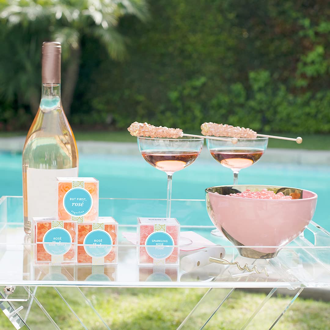 Sugarfina Rosé All Day Bears Small Candy Cube, Gummy Bears, 3.3 oz, 4 Count