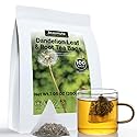 100 Count Pure Dandelion Leaf & Root Tea Bags -Liver Detox Herbal Tea,Caffeine-Free, No Additives, Roasted Dandelion Tea with an Earthy & Refreshing