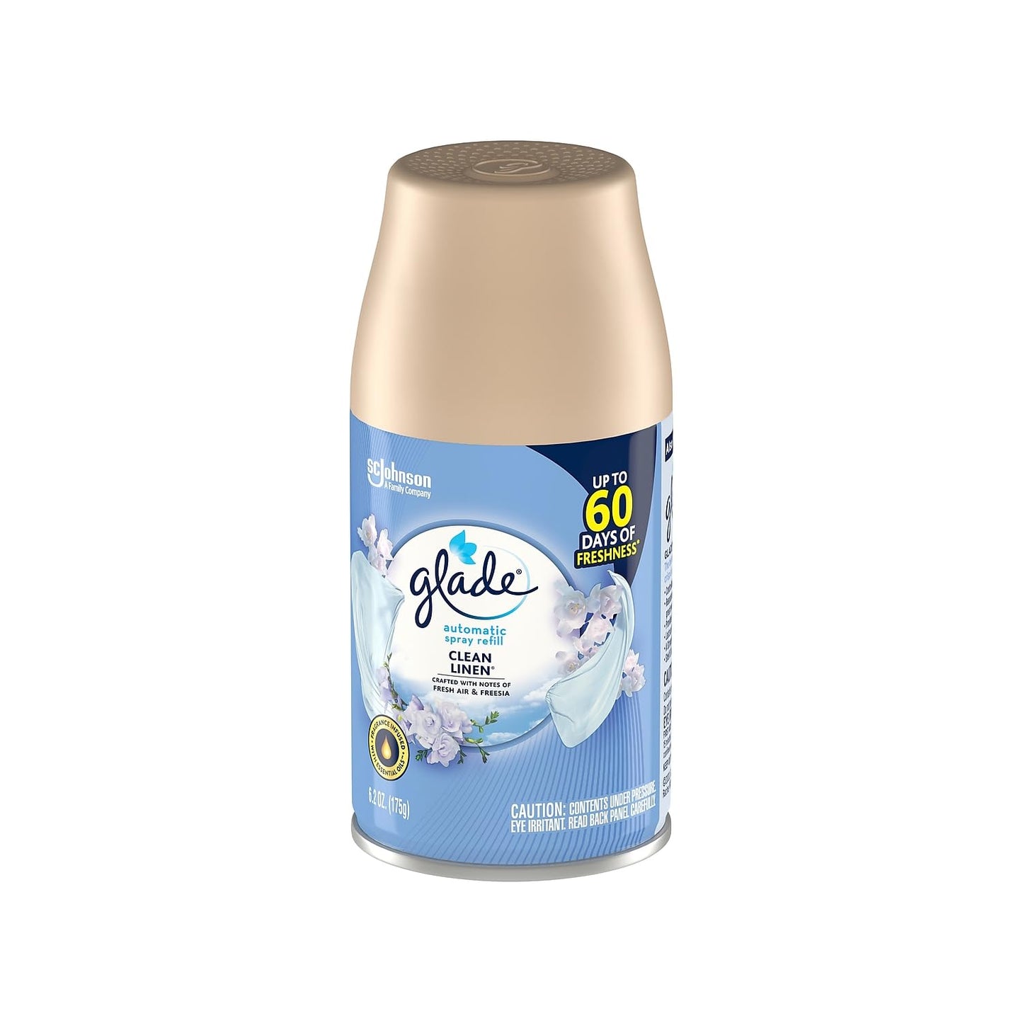 Glade Clean Lenin Automatic Spray Air Freshener Refill, 6.2 Oz (Pack of 4)