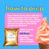 AussieBlends Sorbet Mix, Vegan Dairy Free Soft Serve Mix for Sorbet Maker | Soft Serve, Rolled Ice Cream, Gelato, Liquid Nitrogen, and Scooped Base |