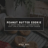 Steel Mill Coffee Co. - Peanut Butter Cookie Flavored Coffee - Ground - Regular - Medium Roast - 100% Arabica Beans - Vegan - Gluten-Free - Sugar-Free