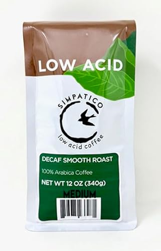 Simpatico Low Acid Coffee - Decaf (Whole Bean) - 12 Oz