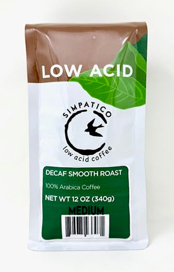 Simpatico Low Acid Coffee - Decaf Medium - Ground (12 oz Bag)
