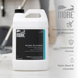MORE Grout Cleaner for Tile Floors - Acidic Grout Cleaning Solution - Removes Cement-Based Grout Haze, Efflorescence and Mineral Deposits - Gallon