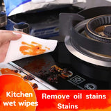Multifunctional cleaning wet wipes for kitchen furniture sofas tables floor glass. also clean car interiors household appliances.with strong stain