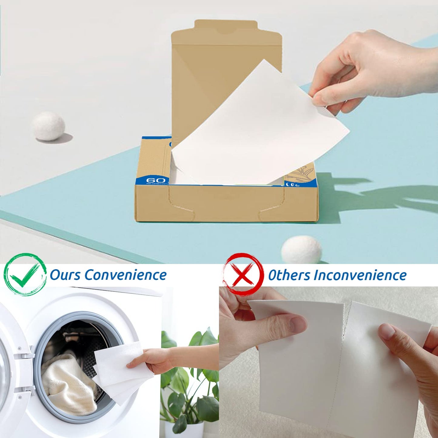 Laundry Detergent Sheets Up to 60 Loads, Fresh Linen - Great For Travel, Apartments, Dorms, No Plastic, Sustainable, Biodegradable-New Liquid-Less