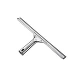 Unger Professional Stainless Steel Heavy-Duty Squeegee, 12", Silver