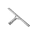 Unger Professional Stainless Steel Heavy-Duty Squeegee, 12", Silver