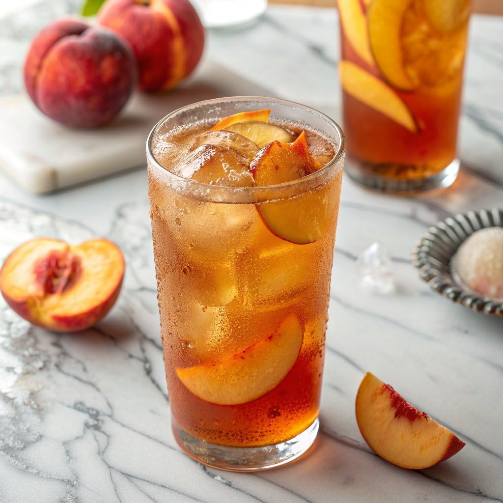 Waka Instant Black Tea Mix, Peach Flavored - 100% Tea Leaves, No Additives, Unsweetened Tea Powder for 50 Quarts or 200 Cups - Easy and Quick Hot or