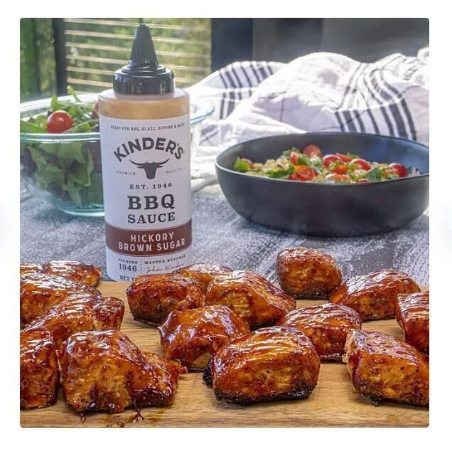 Kinder's BBQ Sauce, Hickory Brown Sugar, 27.5 Ounces (Pack of 2).