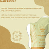 Passion Fruit Vibes - Calm + Antioxidants Herbal Tea - Caffeine-Free Tropical Hibiscus Blend with Passion Flower - Delicious Hot or Iced with 35 Tea