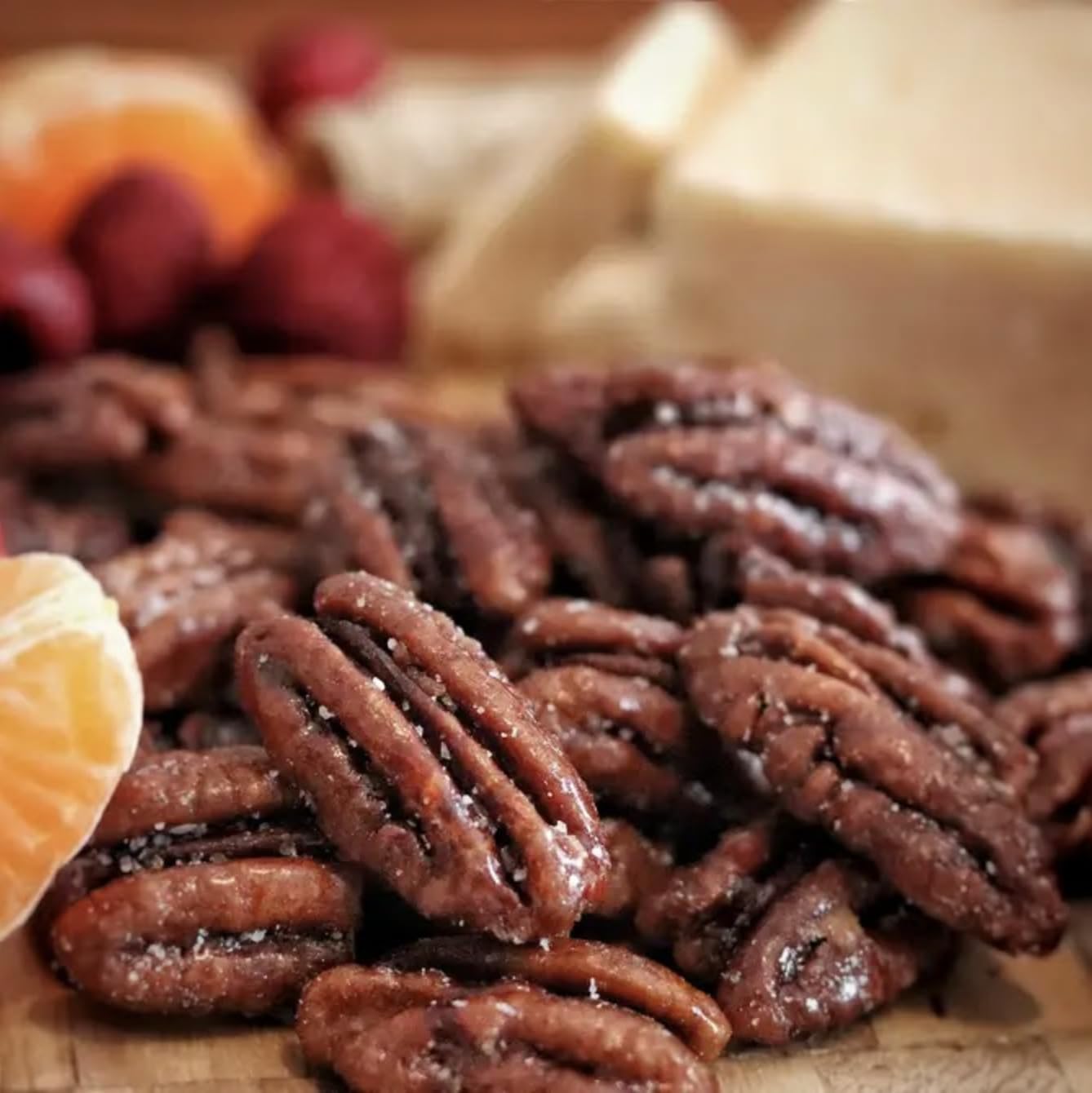 Fortune Favors Candied Pecans, Sweet and Salty Snack, Hand Crafted in Small Batches, USA-Grown (8oz, Classic)
