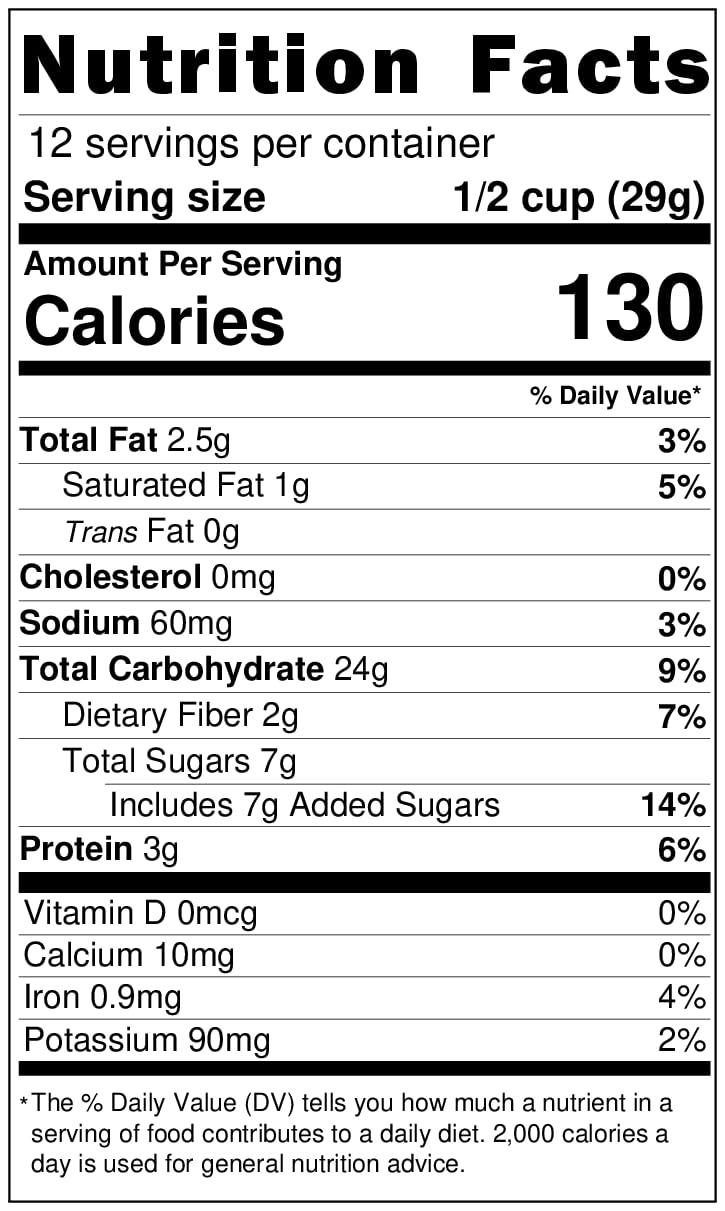 Naturalvert Coconut Cranberry Granola, 12 oz - Organic, Gluten-Free, Vegan, Allergen-Friendly