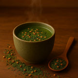 One With Tea Organic Japanese Genmaicha with Matcha Green Tea Loose Leaf - Premium Whole Leaf Sencha with Roasted Brown Rice & Matcha, USDA Organic