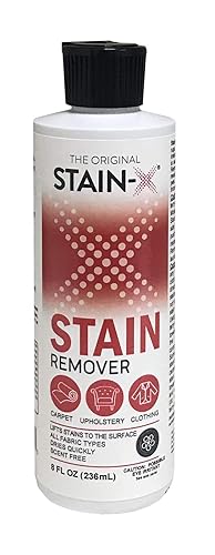Stain-X Cleaner | Effective Stain Remover for Laundry, Carpet, Clothing, Upholstery and Other Washable Fabrics (8 oz)