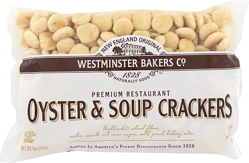 6 pack - New England Westminster Bakeries Oyster Soup Crackers, 9 Ounce each bag