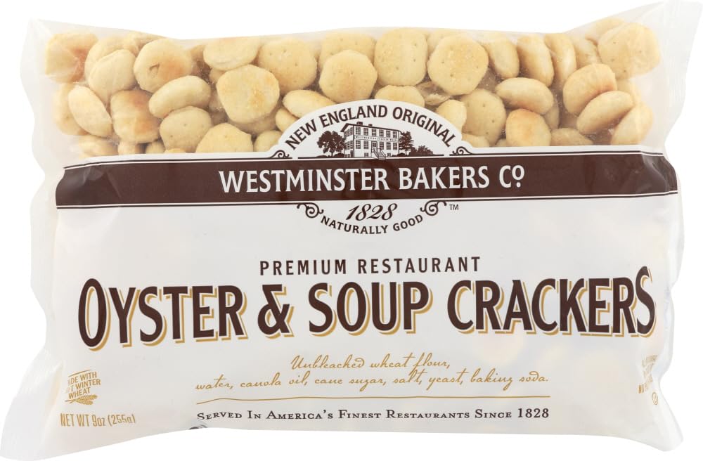 6 pack - New England Westminster Bakeries Oyster Soup Crackers, 9 Ounce each bag