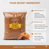 Gourmet Pumpkin Pie Spice Powder by It's Delish, 2 lbs Bulk Bag | Awesome Pumkin and Apple Pies Seasoning | Coffee Latte Tea Holiday Baking | Blend