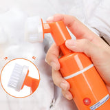 FAFOUR Dry Cleaning Agent with Brush Head for Down Jacket, 160ml Foam Dry Cleaner, Dry Foam Cleaner, Wash-Free Clothing Foam Spray, One Wipe