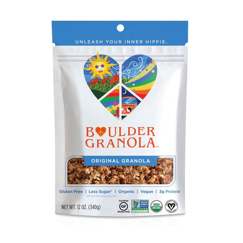 Boulder Granola Organic Gluten-Free Low-Sugar Healthy Granola (Original, 12 ounce)