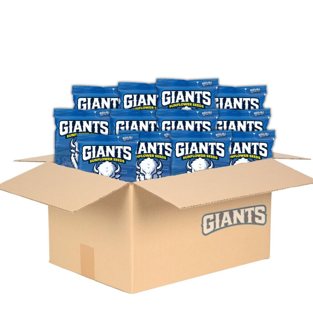 GIANTS Original Sunflower Seeds - Sunflower Seeds to Eat, Sunflower Seeds Bulk, Lightly Salted Sunflower Seeds for Eating, High Protein Snack - 5.75