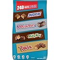 Mars SNICKERS, TWIX, 3 MUSKETEERS and MILKY WAY Minis Size Easter Bulk Chocolate Candy Variety Mix, 67.2 oz 240 Ct - 1