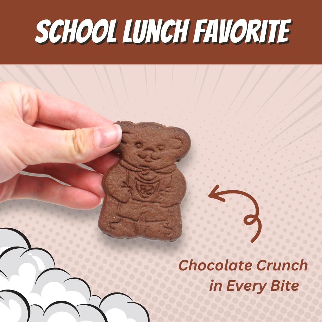 MJM SuperBear Chocolate Grahams - Case of 50 Packs | Delicious Snack for All Ages | Wholesome and Crunchy | Perfect for Parties and Snacking On-the-Go