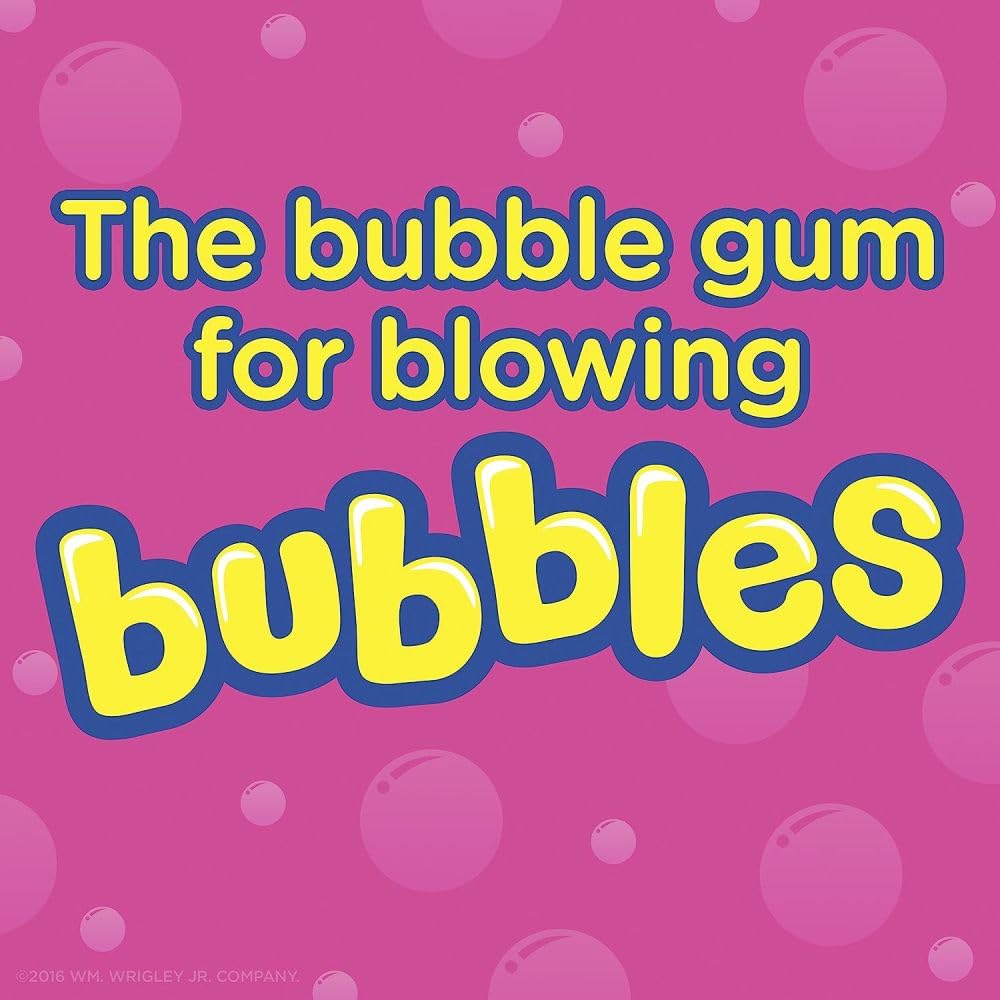 Hubba Bubba Max Chewing Gum, Original Bubble Gum, 5-pieces, 18-count