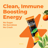Pureboost Sugar-Free Immune Clean Energy Booster, Tangerine Twist 30 Count, Refreshing Energy Drink Mix and Immunity Supplement with Elderberry, 1,200