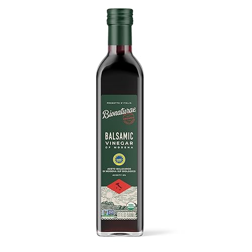 Bionaturae Vinegar Balsamic - Organic Balsamic Vinegar, Modena Balsamic Vinegar, Acidity 6%, USDA Certified Organic, Recyclable Glass, 100% Authentic