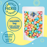 Candy Coated Marshmallow Barrels - 4 Colours - Crunchy Candy Shell & Soft Chewy Center - Colorful Bite-Size Treats - Pick & Mix 8oz - 1/2 lbs - 227g