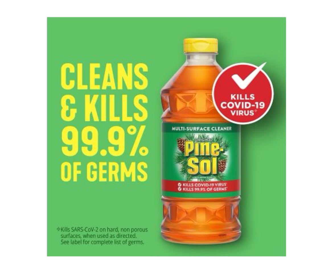 Pine-Sol All Purpose Cleaner Jugs, Pine, 100 Fl Oz, (Pack of 2)