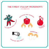 FIRELLI Italian Hot Sauce | 5oz Bottle (Pack of 2) | Perfect Kick for Pizza, Ramen, Eggs | Great Balanced Flavor, Gluten Free, Keto, All Natural, Made