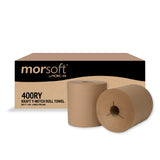 Morsoft Controlled Towels, Y-Notch, 8-inch x 800 ft, Kraft, 6/Carton (400RY)