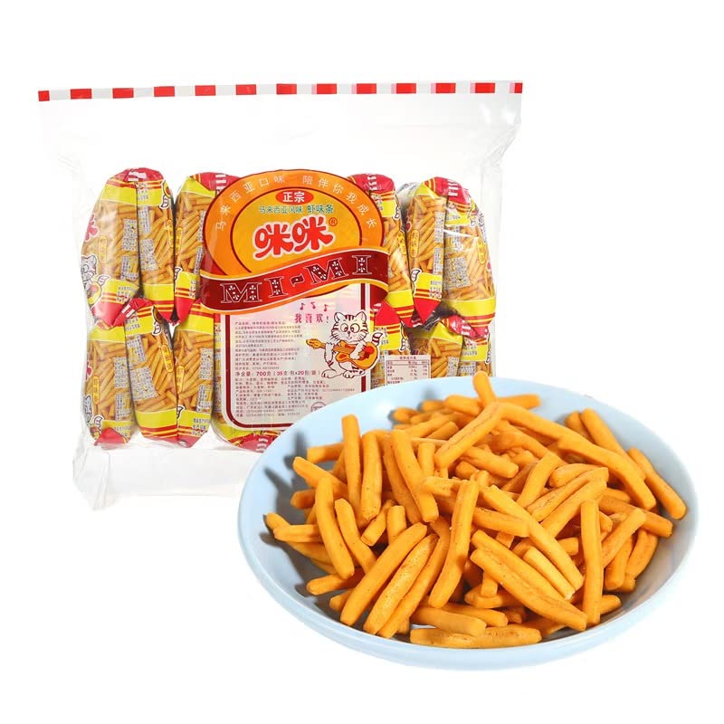 ?? ???? ???????? ???? 20*12?? 240g/?Mimi Casual Snacks Authentic Malaysian Flavor Shrimp Flavor Strips (20*12 packs) 240g/bag