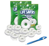 LIFESAVERS (Winto -O - Mint) | LifeSavers Hard Candy Breath Mints & Refreshing Taste | Flavored Individually Wrapped LifeSaver (Wint-O-Green - 2 Bags