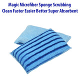 Magic Microfiber Sponge Scrubbing Clean Faster Easier Better Super Absorbent As Seen On Tv Jumbo